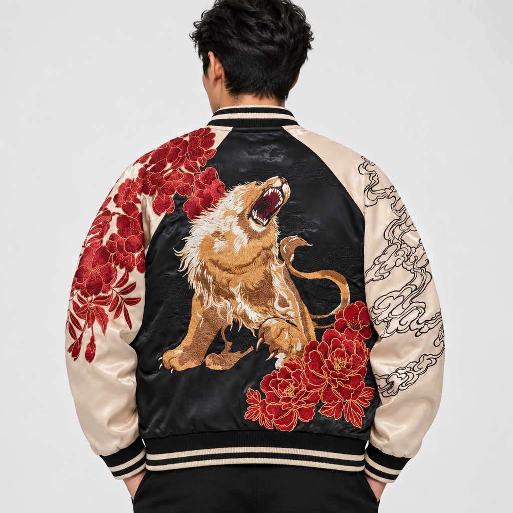 Embroidered Lion Sukajan