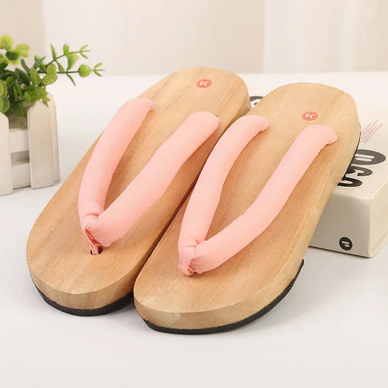 Sabot Geta Japonais Uni en Bois