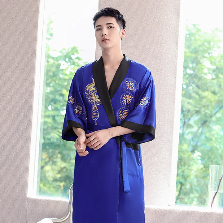 Kimono en Soie Homme Traditionnel