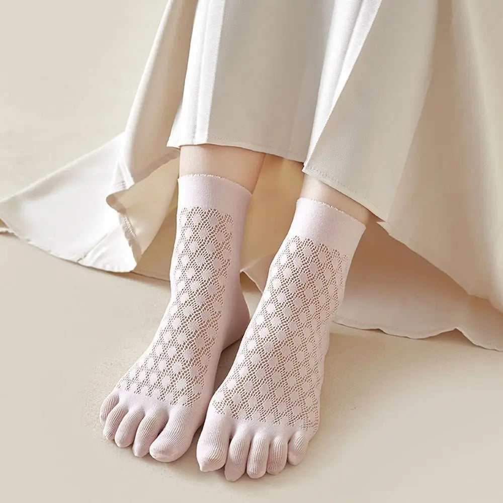 Chaussettes Japonaises Respirantes Rose