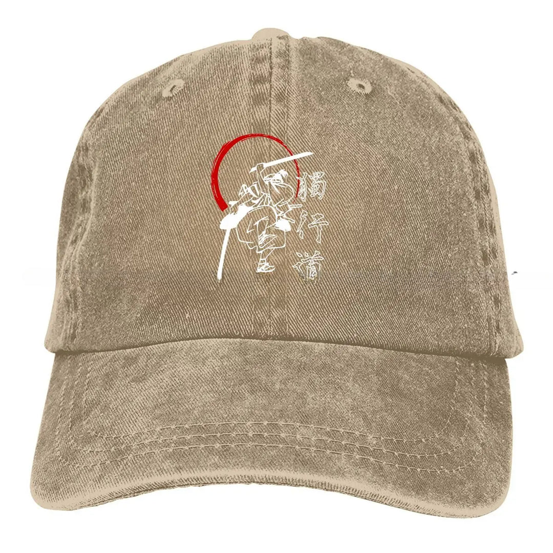 Casquette Japonaise À Motif Samourai Beige