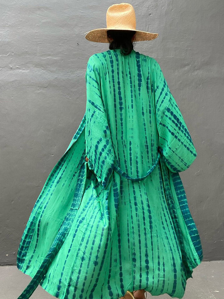 Kimono Plage Femme Vert