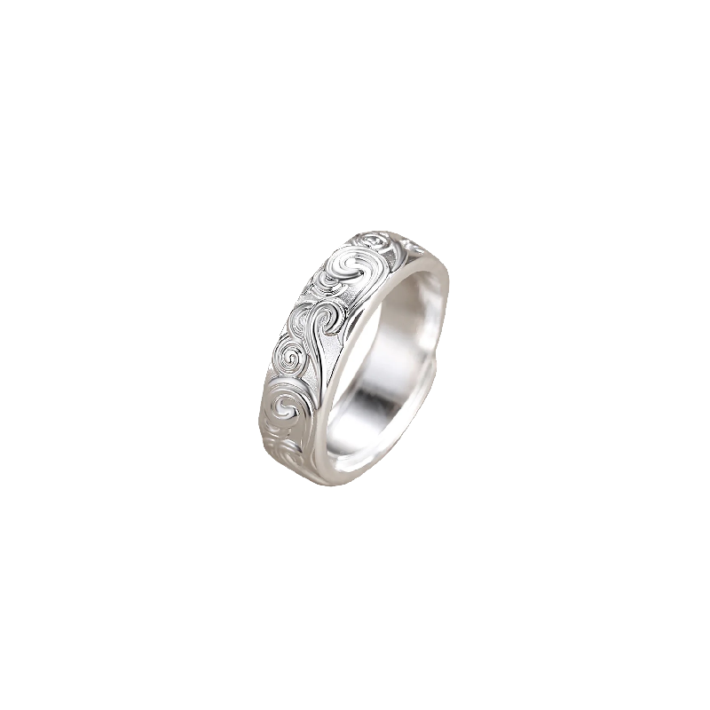 Bague homme vague japonaise