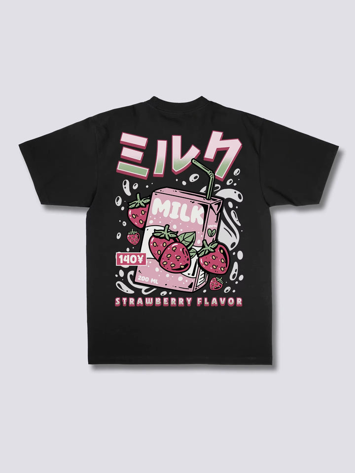 T-Shirt Japonais Milk Fraise