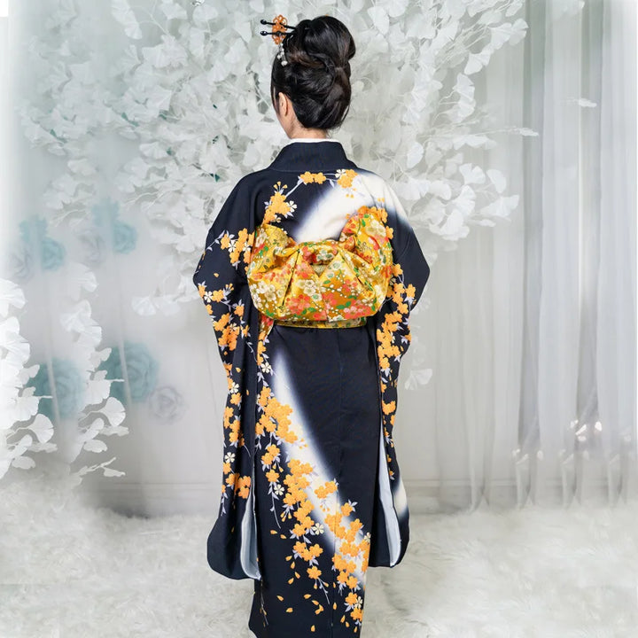 Véritable Kimono Japonais Femme élégant