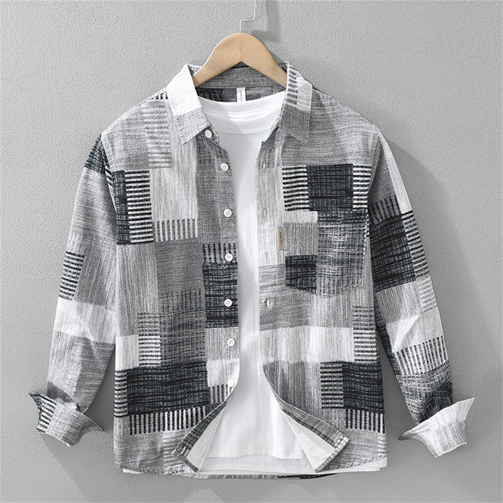 Chemise Légère Décontractée Japonaise Gris 