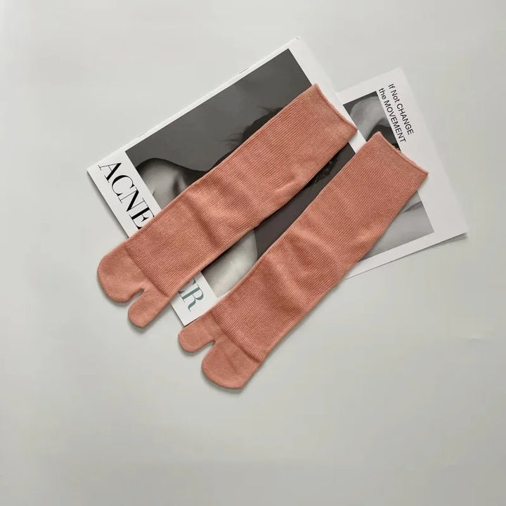 Chaussettes Japonaises Hautes Femme Mauve