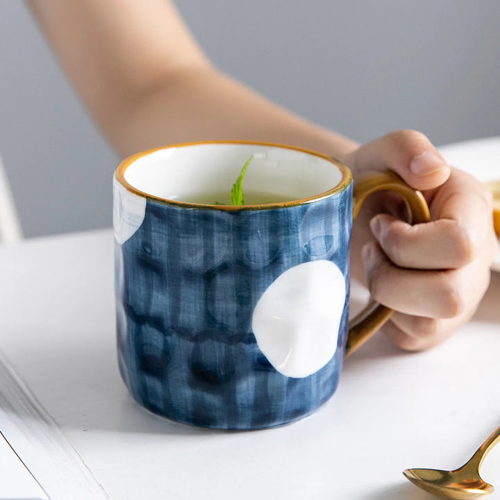 Mug japonais bleu