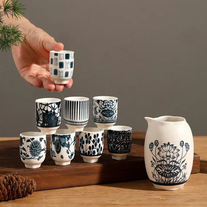 Set tasse japonais avec pichet