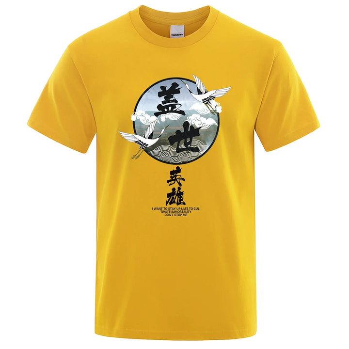 T-shirt Motif Japonais Homme confortable