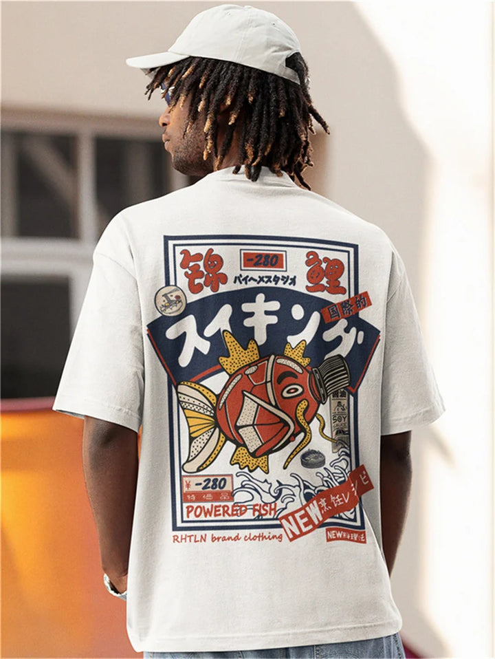 T-shirt japonais Koi streetwear