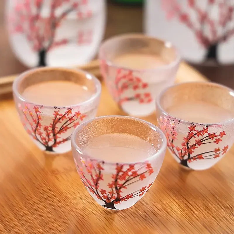 Verres à Saké Sakura japonais 