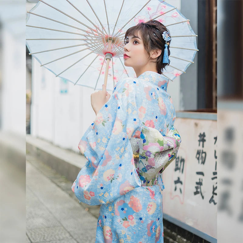 Kimono Femme Style Japonais Obi