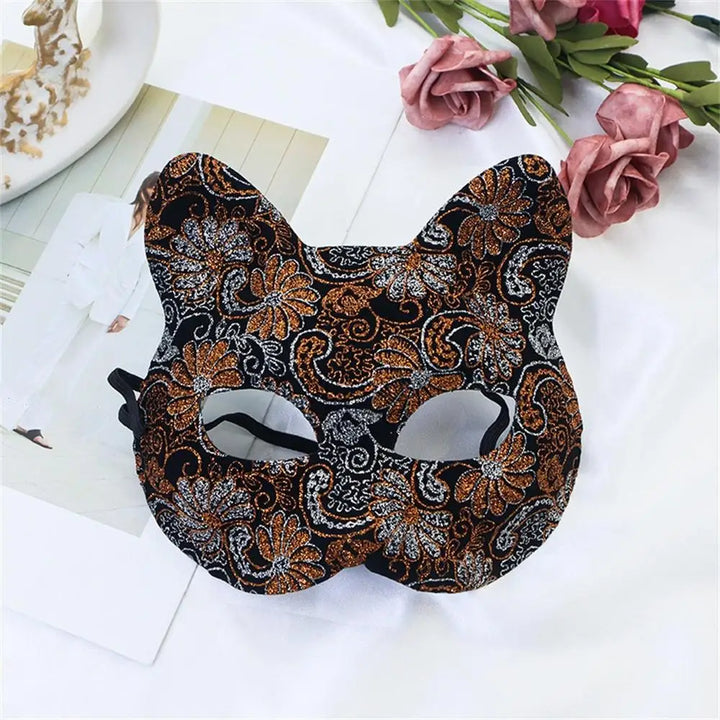 Masque Japonais à paillettes pour carnaval