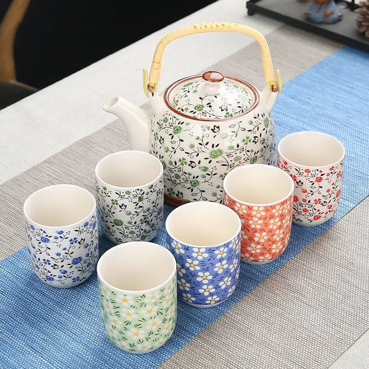 Ensemble théière et tasse japonaise