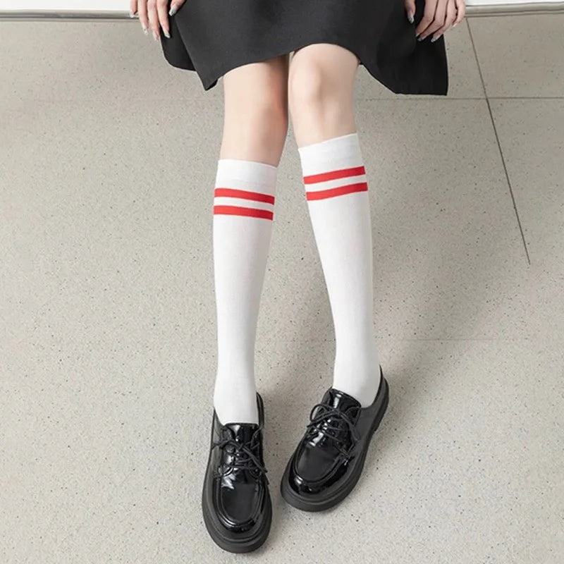 Chaussettes Écolières Japonaises Blanche