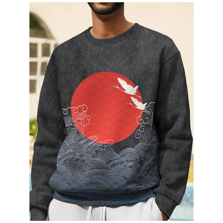 Sweat Classique Japon Gris