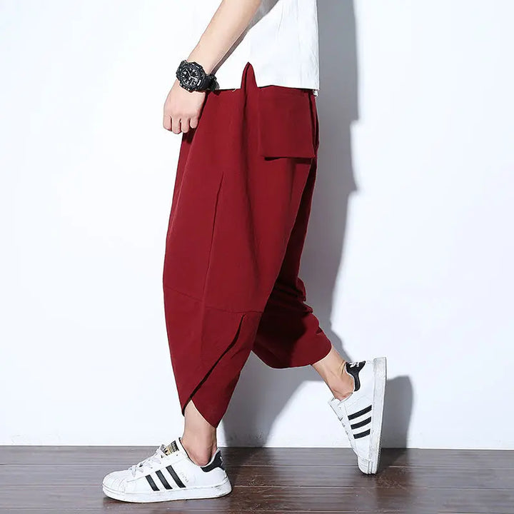 Pantalon Court Japonais Homme Confortable