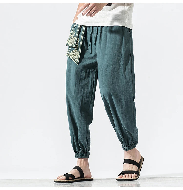 Pantalon Ample Japonais Décontracté