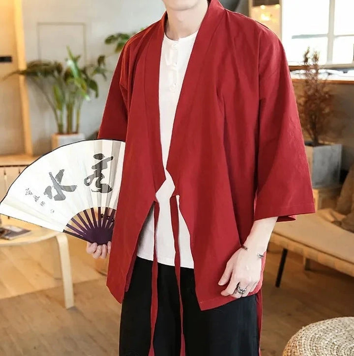 Veste Kimono Homme Traditionnel Douce