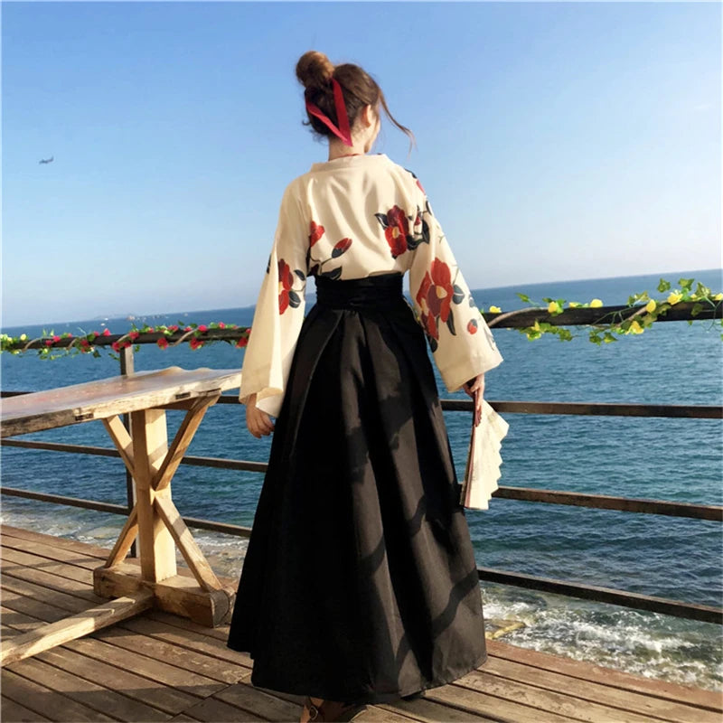 Robe Japonaise Kimono Noir