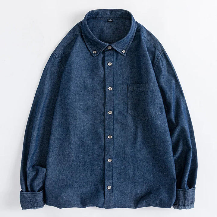 Chemise Japonaise En Jean Vintage Bleu foncé