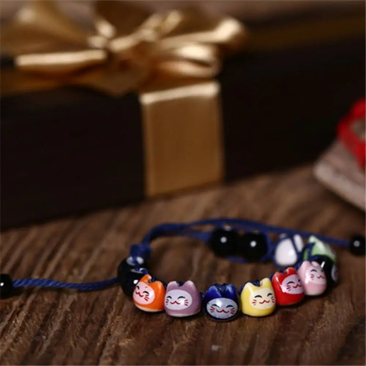 Bracelet Japonais Chat porte-bonheur