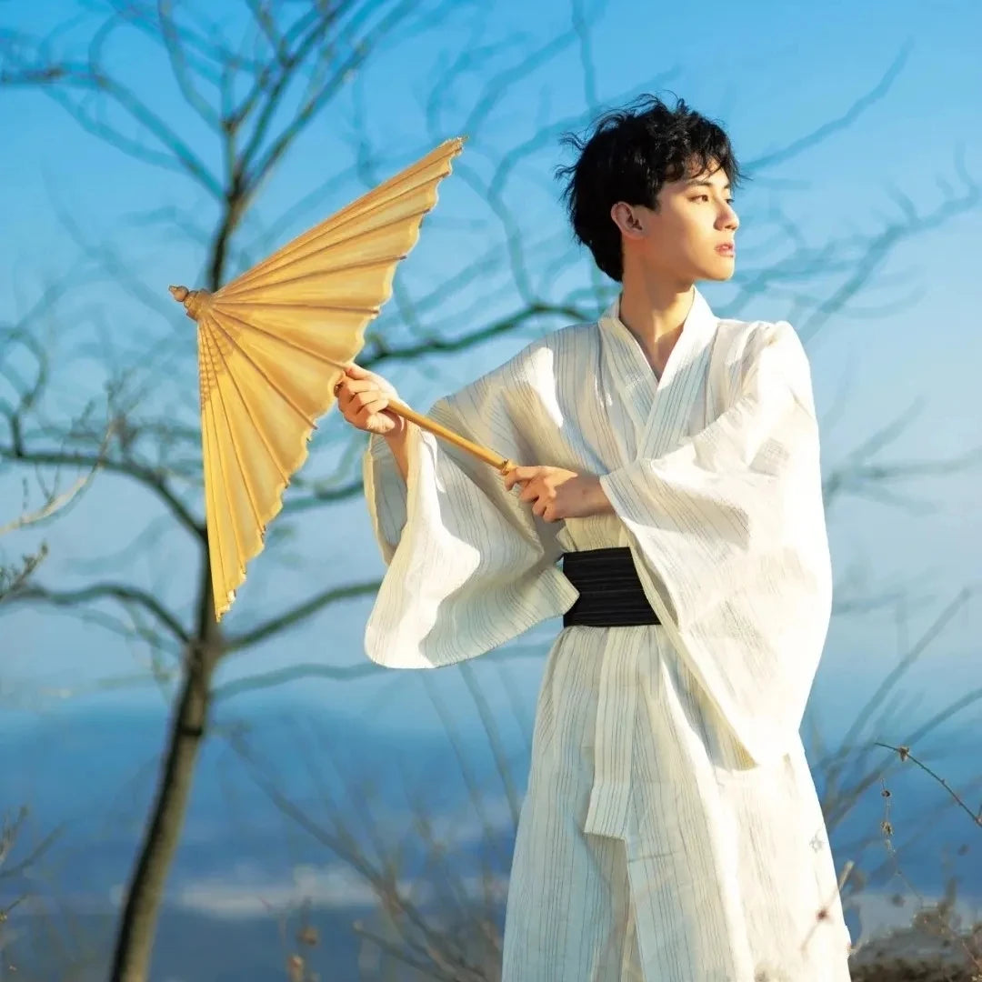 Kimono Blanc Homme