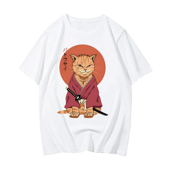 T-shirt Chat Japonais Traditionnel