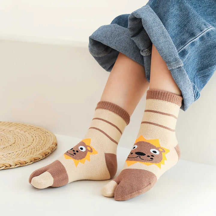 Chaussettes Japonaises Enfant Lion