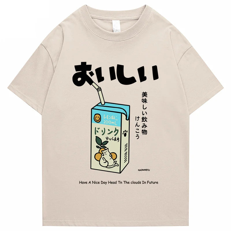 T-shirt Japonais Milk Beige
