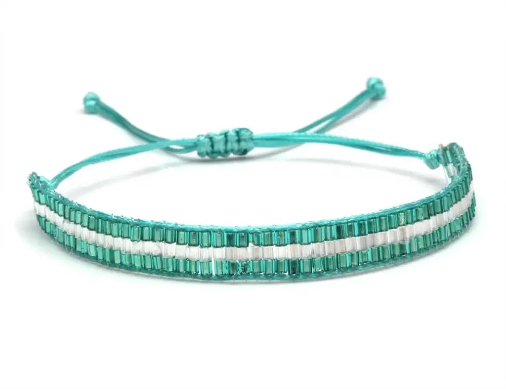 Bracelet miyuki homme vert 