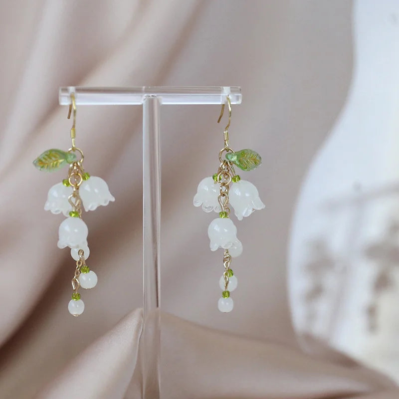 Boucles d'oreilles japonaises Fleur de muguet