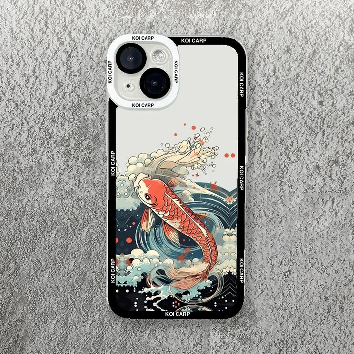 Coque de Téléphone Japonaise Souple blanc