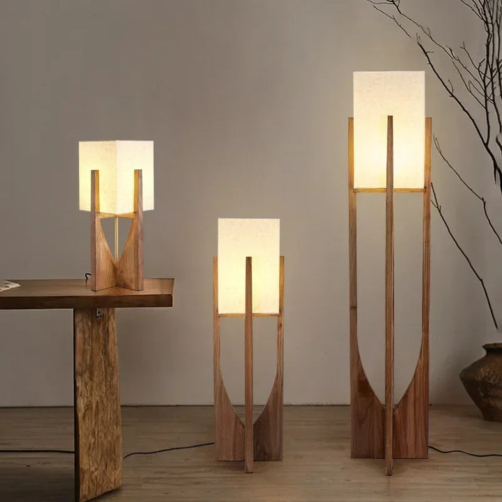 Lampe Japonaise en Bois