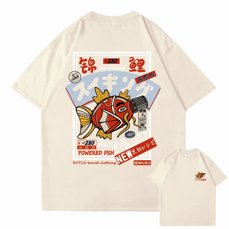 T-shirt japonais Koi streetwear