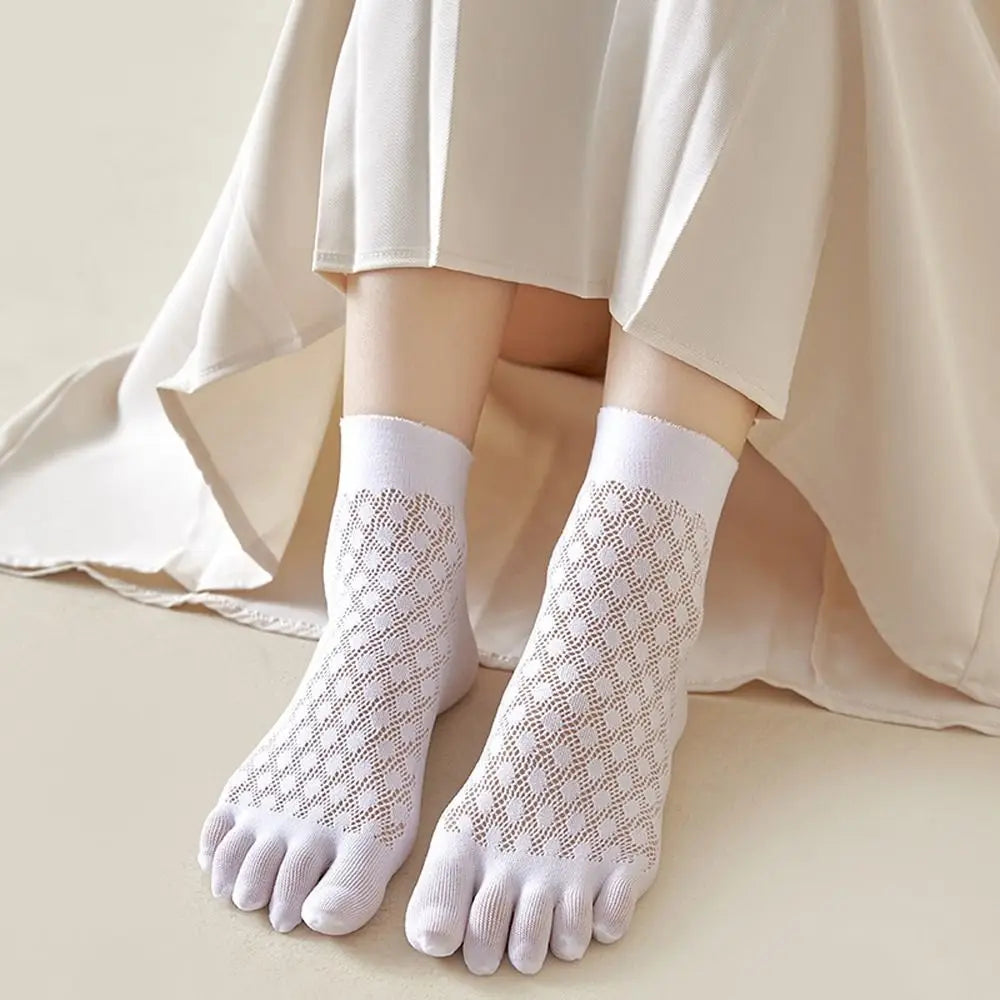 Chaussettes Japonaises Respirantes Blanc