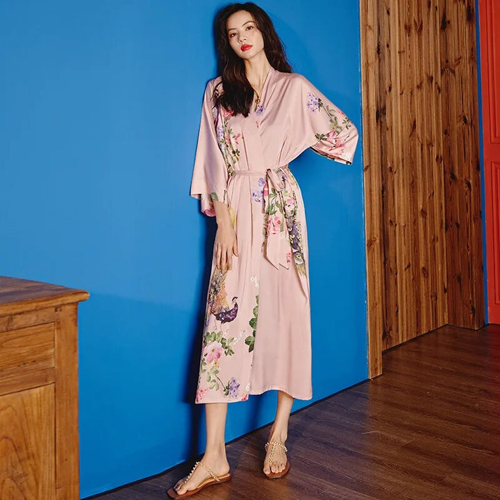 Robe de Chambre Kimono Femme Rose