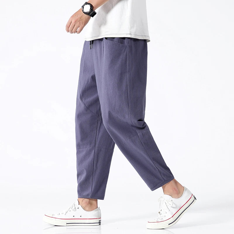 Shinbo pantalon bleu