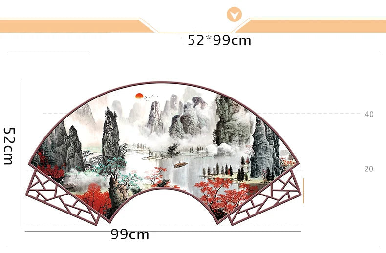 Sticker Mural Paysage Japonais stylé