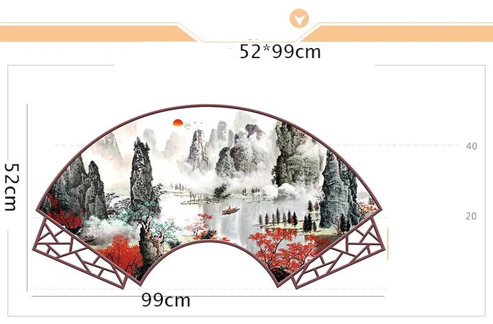 Sticker Mural Paysage Japonais stylé