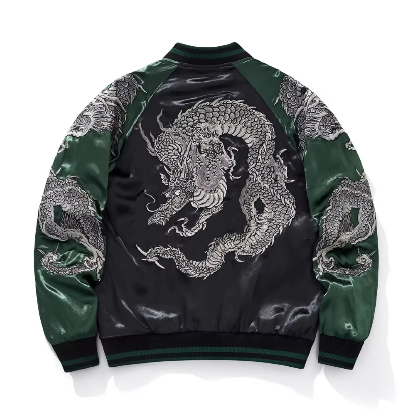 Sukajan Dragon Brodé Design