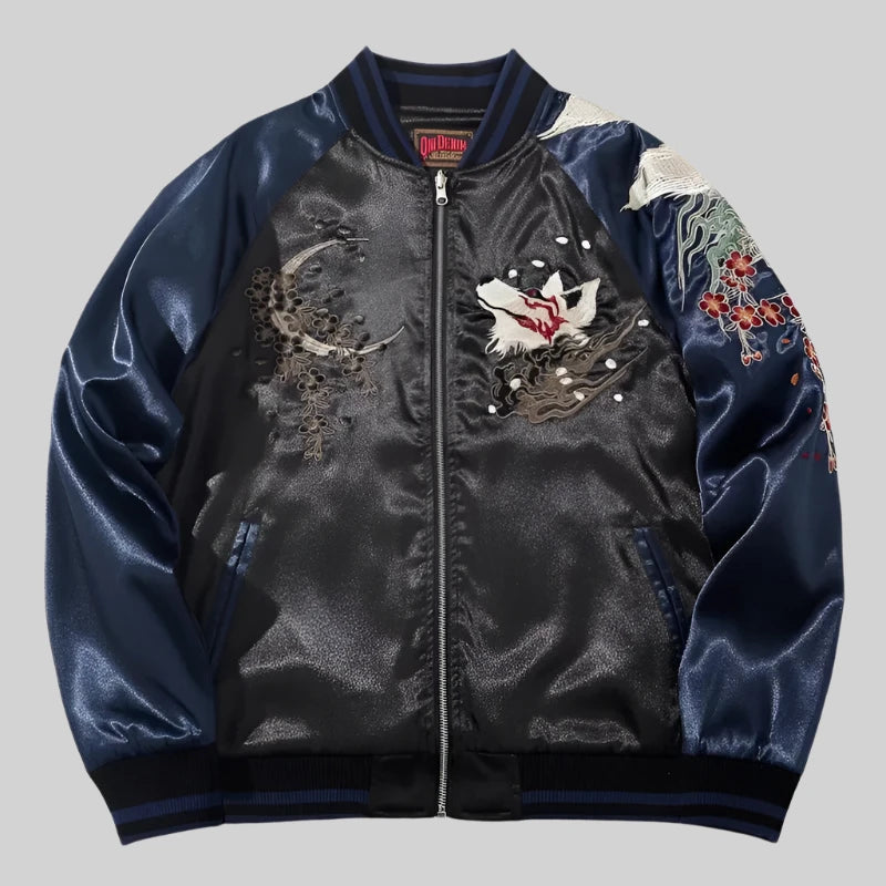 Sukajan Homme Motif Renard japonais