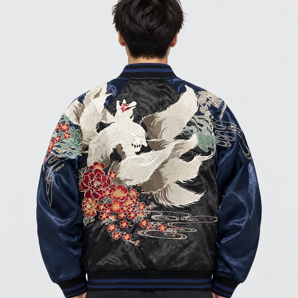 Sukajan Homme Motif Renard élégant