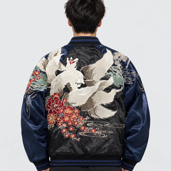 Sukajan Homme Motif Renard élégant