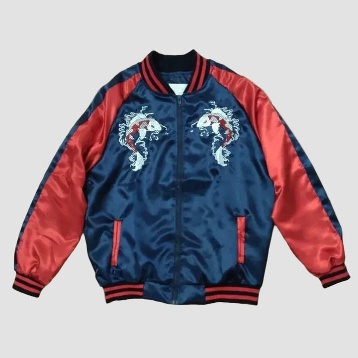 Sukajan Japonais Bleu et Rouge