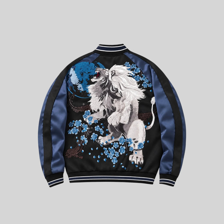 Sukajan Lion Japonais Bleu