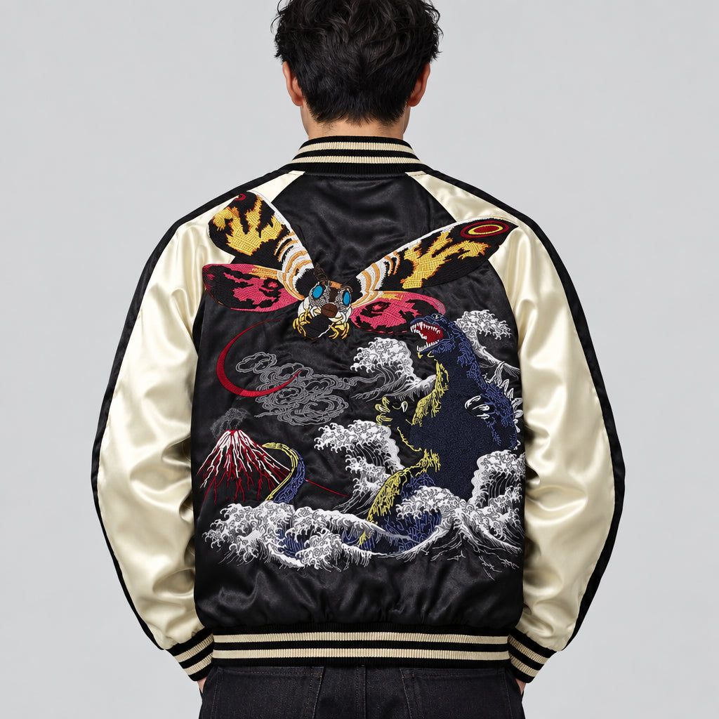 Sukajan Motif Godzilla X Mothra