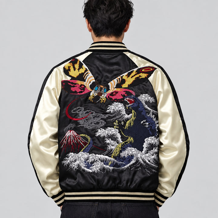 Sukajan Motif Godzilla X Mothra