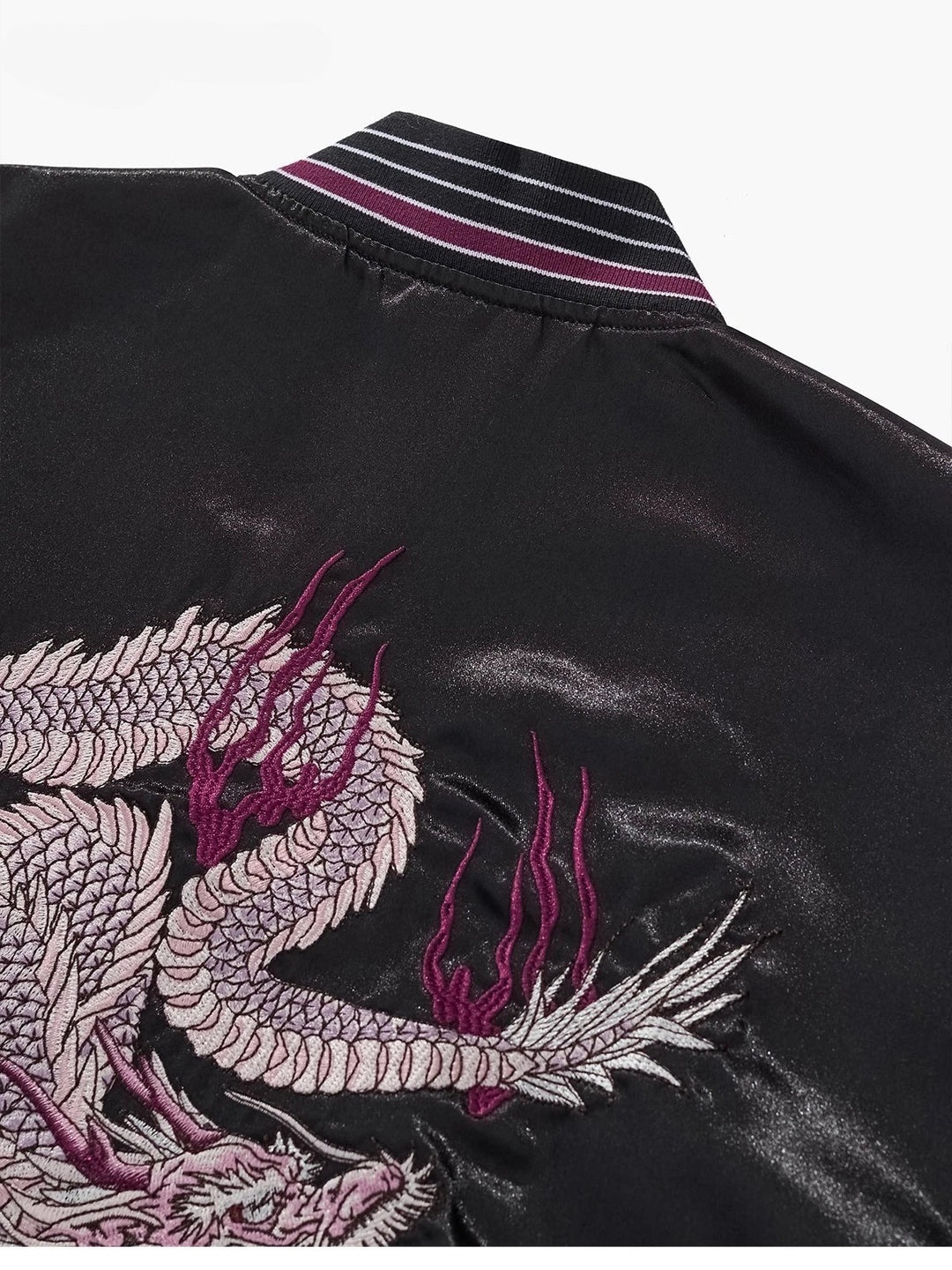 Sukajan Noir Brodé Dragon Durable